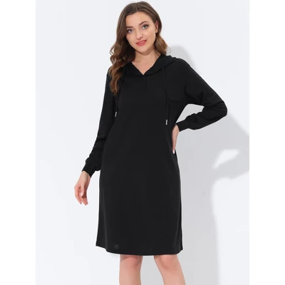 Cheibear Womens Sleepwear Pajama Dress With Pockets Lounge Nightshirt Hoodies Nightgown 4 Cheibear Womens Sleepwear Pajama Dress With Pockets Lounge Nightshirt Hoodies Nightgown - Image 2