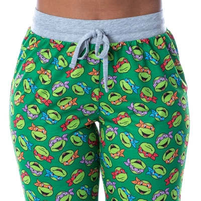 Nickelodeon Women's Teenage Mutant Ninja Turtles 2 Piece Pajama Set Jogger Multicolored 4 Nickelodeon Women's Teenage Mutant Ninja Turtles 2 Piece Pajama Set Jogger Multicolored - Image 2