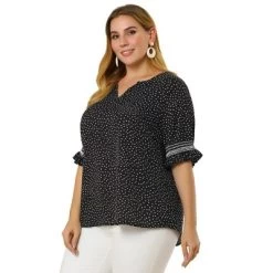 Agnes Orinda Women's Plus Size Pin Dots Smocked Floral Boho Blouses 14 Agnes Orinda Women's Plus Size Pin Dots Smocked Floral Boho Blouses -Women Sale Shop GUEST d01c9b39 8ff4 47d7 8fc0 bd53f593f8f6