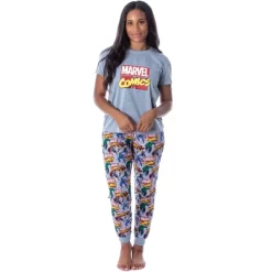 Marvel Women's Character Comic Book Print 2 Piece Jogger Pajama Set Grey 9 Marvel Women's Character Comic Book Print 2 Piece Jogger Pajama Set Grey -Women Sale Shop GUEST d3182b9c 144f 478a ad26 59cdd9ca0d54