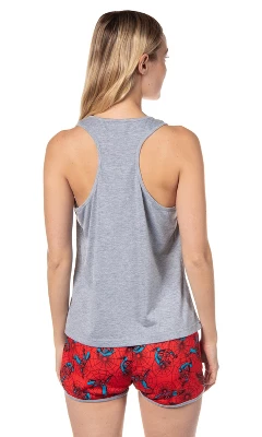 Marvel Womens' Spider-Man Comic Superhero Character Sleep Pajama Set Shorts Multicolored 6 Marvel Womens' Spider-Man Comic Superhero Character Sleep Pajama Set Shorts Multicolored - Image 4