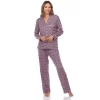 Women's Long Sleeve Heart Print Pajama Set - White Mark -Women Sale Shop GUEST d62dc36a 88a3 4574 9e02 916245c6df80