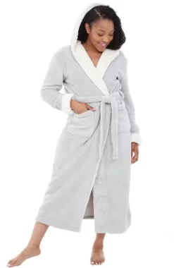 Women's Warm Winter Robe, Plush Fleece Full Length Long Hooded Bathrobe -Women Sale Shop GUEST d740cac5 9d30 4c5d 855f 734a36678541
