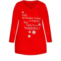 Women's Plus Size Slogan Sleep Top - Red | AVENUE -Women Sale Shop GUEST d8fee2b4 ba47 43fd bb80 0e8b85160eb9