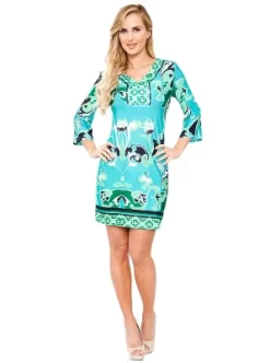 Women's 3/4 Bell Sleeve Miranda Dress - White Mark -Women Sale Shop GUEST d9f664cc b9bc 4a96 a9e6 517454de071c