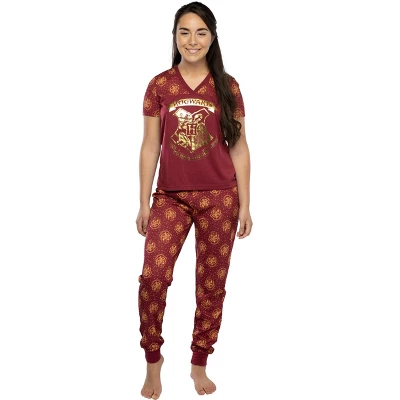 Harry Potter Short Sleeve Hogwarts Junior's Jogger PJ Pajama Set 6 Harry Potter Short Sleeve Hogwarts Junior's Jogger PJ Pajama Set - Image 4