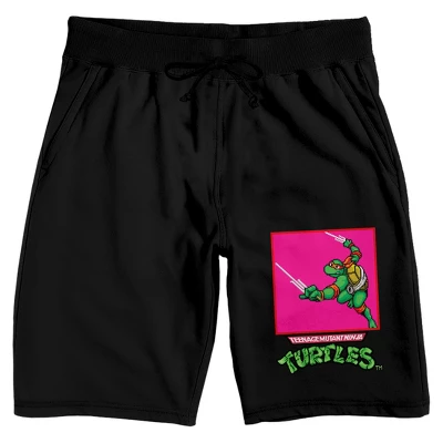 Teenage Mutant Ninja Turtles Tmnt Classic Cartoon Raphael Men's Black Sleep Pajama Shorts 5 Teenage Mutant Ninja Turtles Tmnt Classic Cartoon Raphael Men's Black Sleep Pajama Shorts - Image 3