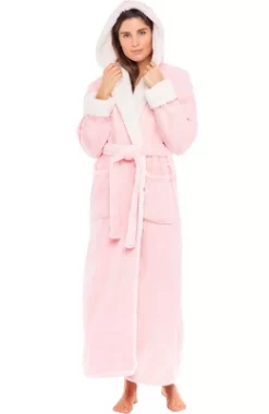 Women's Warm Winter Robe, Plush Fleece Full Length Long Hooded Bathrobe -Women Sale Shop GUEST db165c01 f8ee 4af8 b3ee 62be0e75a653