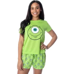 Disney Women's Monsters Inc. Mike Wazowski Shirt And Shorts Pajama Set Lime Green 11 Disney Women's Monsters Inc. Mike Wazowski Shirt And Shorts Pajama Set Lime Green -Women Sale Shop GUEST db98f5e2 cea4 4be7 b54c d9cd5e56b7af