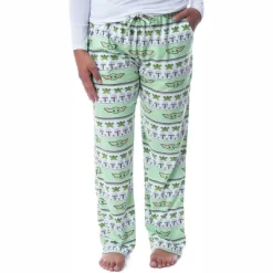 Star Wars Womens' The Mandalorian Baby Yoda Grogu Ugly Sweater Pajama Pants Green -Women Sale Shop GUEST dbb9336a 4db9 4646 a5fe 2629a799cda2