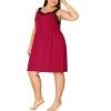 Agnes Orinda Women's Plus Size Lace Sleep Above Knee Lounge Nightgowns