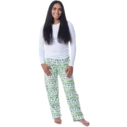 Star Wars Womens' The Mandalorian Baby Yoda Grogu Ugly Sweater Pajama Pants Green -Women Sale Shop GUEST de5525ac 752c 414b 8f39 5ad80ed112a4