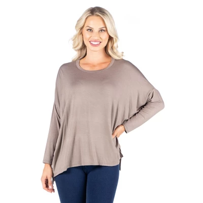 24seven Comfort Apparel Womens Oversized Long Sleeve Dolman Top 11 24seven Comfort Apparel Womens Oversized Long Sleeve Dolman Top - Image 10