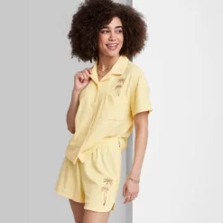 Women's Ascot + Hart Graphic Pull-On Shorts - Yellow 12 Women's Ascot + Hart Graphic Pull-On Shorts - Yellow -Women Sale Shop GUEST df0dcfa3 4fcb 4526 833d f56865cbe745