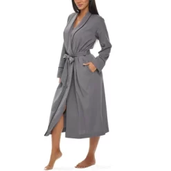 Womens Soft Cotton Knit Jersey Lounge Robe With Pockets, Long Bathrobe -Women Sale Shop GUEST df38d040 ebd4 439e aa05 1959bc7f7369
