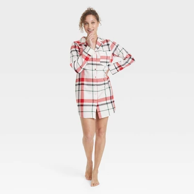 Women's Flannel Notch NightGown - Stars Above™ 4 Women's Flannel Notch NightGown - Stars Above™ - Image 2