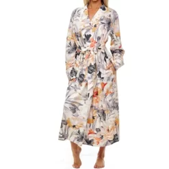 Womens Soft Cotton Knit Jersey Lounge Robe With Pockets, Long Bathrobe -Women Sale Shop GUEST e0e3bd65 6e46 4b6d b11a 37221b8d7030