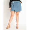 ELOQUII Women’s Plus Size Denim Skort -Women Sale Shop GUEST e31535ee d8d6 4f8c a71a f2b2082435b9