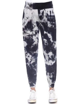 Women's Tie Dye Harem Pants With Pockets - White Mark 6 Women's Tie Dye Harem Pants With Pockets - White Mark - Image 4