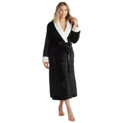 Softies Plush Faux Shearling Robe With Contrast Trim -Women Sale Shop GUEST e451ac9c e3cf 4ddf 96ef d1008d4ae740