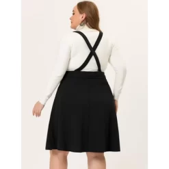 Agnes Orinda Plus Size Suspender Skirt For Women Detachable Strap A-Line Skirts -Women Sale Shop GUEST e5bdb5e0 6854 4703 b8b9 9a98a3e609f8