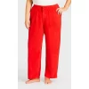 Women's Plus Size Plain Fleece Sleep Pant - Red | AVENUE -Women Sale Shop GUEST e6156db5 b910 4b61 a0d2 cbaa8d4dbfdf