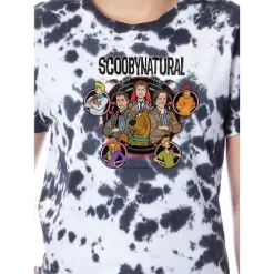 Supernatural Womens' Scoobynatural Group Character Shot Sleep Pajama Set Multicolored