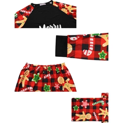 Cheibear Christmas Sleepwear Long Sleeve Tee With Pants Lounge Family Pajama Sets 5 Cheibear Christmas Sleepwear Long Sleeve Tee With Pants Lounge Family Pajama Sets - Image 3