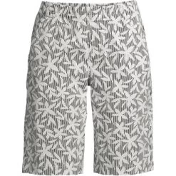 Lands' End Women's Plus Size Mid Rise Elastic Waist Pull On 12" Knockabout Chino Bermuda Shorts -Women Sale Shop GUEST edeff4e7 f1ca 4089 b769 21b77a7f643c