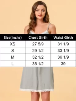 Cheibear Womens Nightgown Pajama V Neck Lace Nightdress Sleepwear Lounge Dress -Women Sale Shop GUEST ef29ee05 5d6c 48ea 8b88 44ea01d078bb