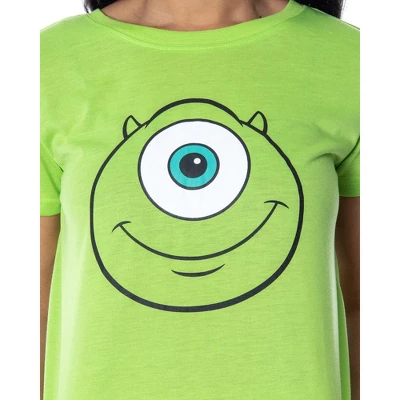 Disney Women's Monsters Inc. Mike Wazowski Shirt And Shorts Pajama Set Lime Green 4 Disney Women's Monsters Inc. Mike Wazowski Shirt And Shorts Pajama Set Lime Green - Image 2