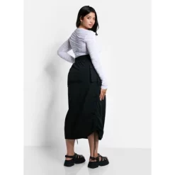 Rebdolls Women's Carter Nylon Drawstring Midi Bodycon Skirt -Women Sale Shop GUEST f3161753 4d32 4f6d 94b6 23e347107902