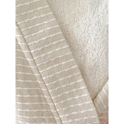 Luxe Rayon Bamboo Striped Robe - Anaya 4 Luxe Rayon Bamboo Striped Robe - Anaya - Image 2