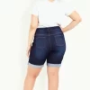 Women's Plus Size Turn Up Cuff Denim Short - Dark Wash | EVANS 2 Women's Plus Size Turn Up Cuff Denim Short - Dark Wash | EVANS -Women Sale Shop GUEST f497d26e 4b73 4b35 9095 9fed0463f901
