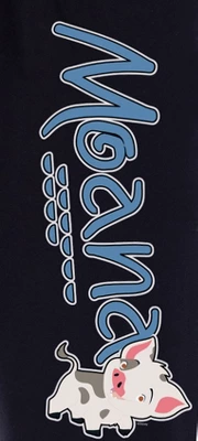 Disney Womens' Moana Movie Film Pua Princess Sleep Pajama Pants Black 4 Disney Womens' Moana Movie Film Pua Princess Sleep Pajama Pants Black - Image 2