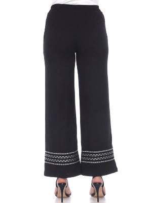 Women's Wide-Leg Pants - White Mark 4 Women's Wide-Leg Pants - White Mark - Image 2