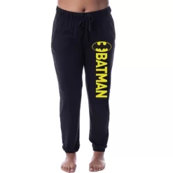 DC Comics Womens' Batman Classic Bat Logo Sleep Jogger Pajama Pants Black -Women Sale Shop GUEST f79690d5 6b84 4c28 88a0 10df695a2283