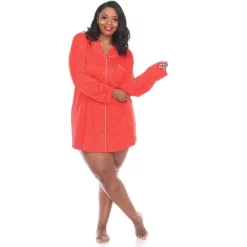 Women's Plus Size Long Sleeve Nightgown - White Mark -Women Sale Shop GUEST f7f1b767 4985 4765 983e 9030c7261c2d