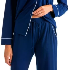 Softies Women's Ankle PJ Set With Contrast Piping 18 Softies Women's Ankle PJ Set With Contrast Piping -Women Sale Shop GUEST fb67bd66 d1b5 45cd b04f 9f1dca3b72b6