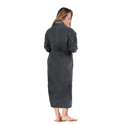 All-Season Unisex Cotton Terry Lounge Bathrobe With Embroidery By Blue Nile Mills 7 All-Season Unisex Cotton Terry Lounge Bathrobe With Embroidery By Blue Nile Mills - Image 5