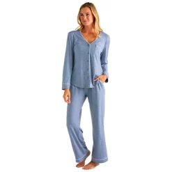 Softies Women's Ankle PJ Set With Contrast Piping 21 Softies Women's Ankle PJ Set With Contrast Piping -Women Sale Shop GUEST fde6f282 077c 46d9 bb07 b9f0c04b0398