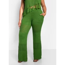 Rebdolls Women's Shanti Crochet Bell Bottom Pants W. Pockets -Women Sale Shop GUEST fe0683bf 30f0 4b6a adb1 595862006faf