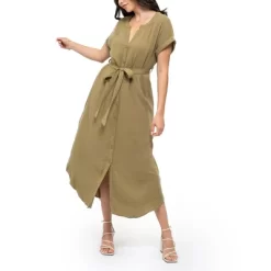 August Sky Women's Front Button Down Midi Dress -Women Sale Shop GUEST fe90985b 5790 4a2c 8640 4b473bf2da6b